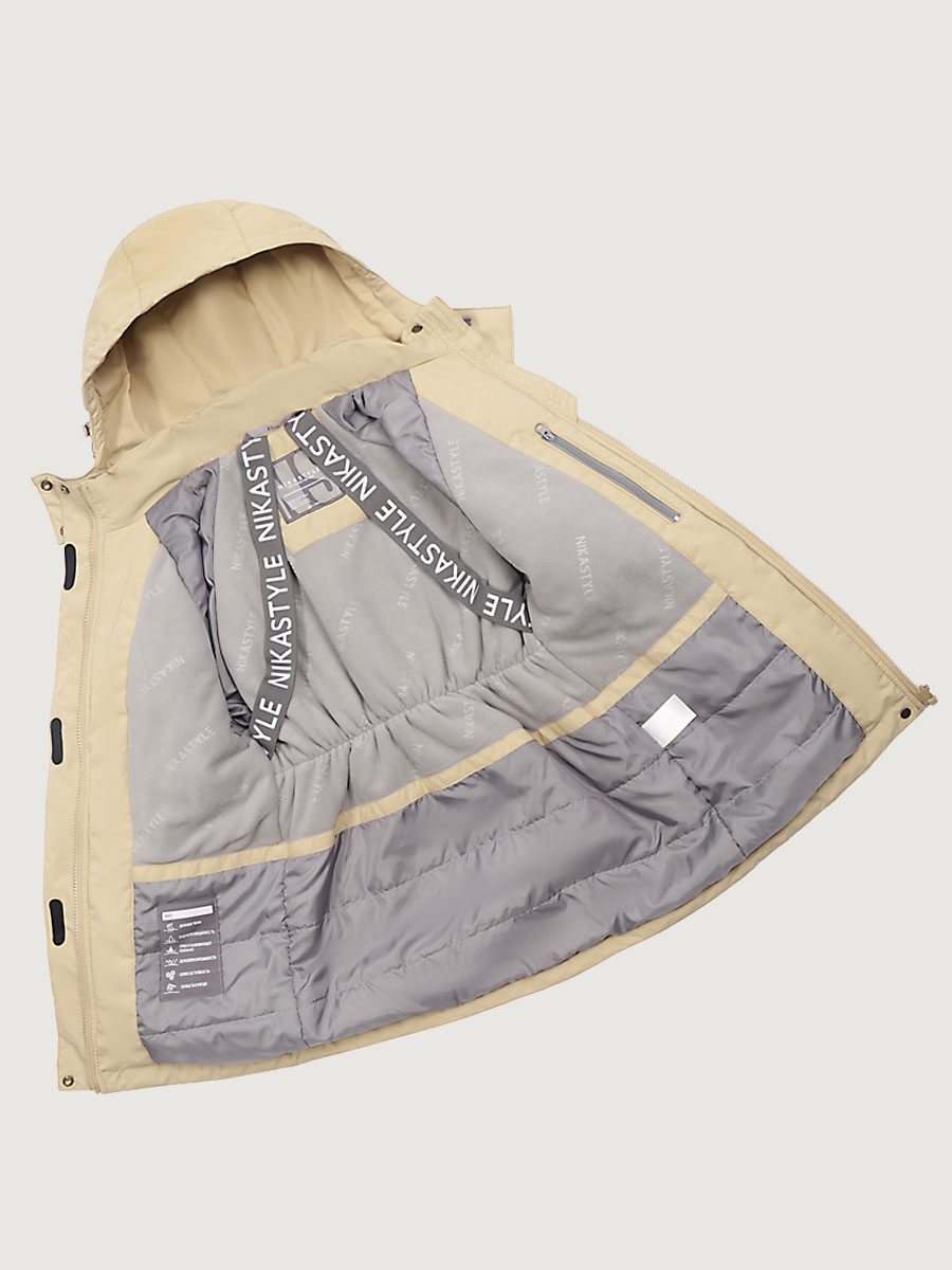 картинка Парка утеплённая для девочки NIKASTYLE 5м3425 Латте от магазина детских товаров ALiSa