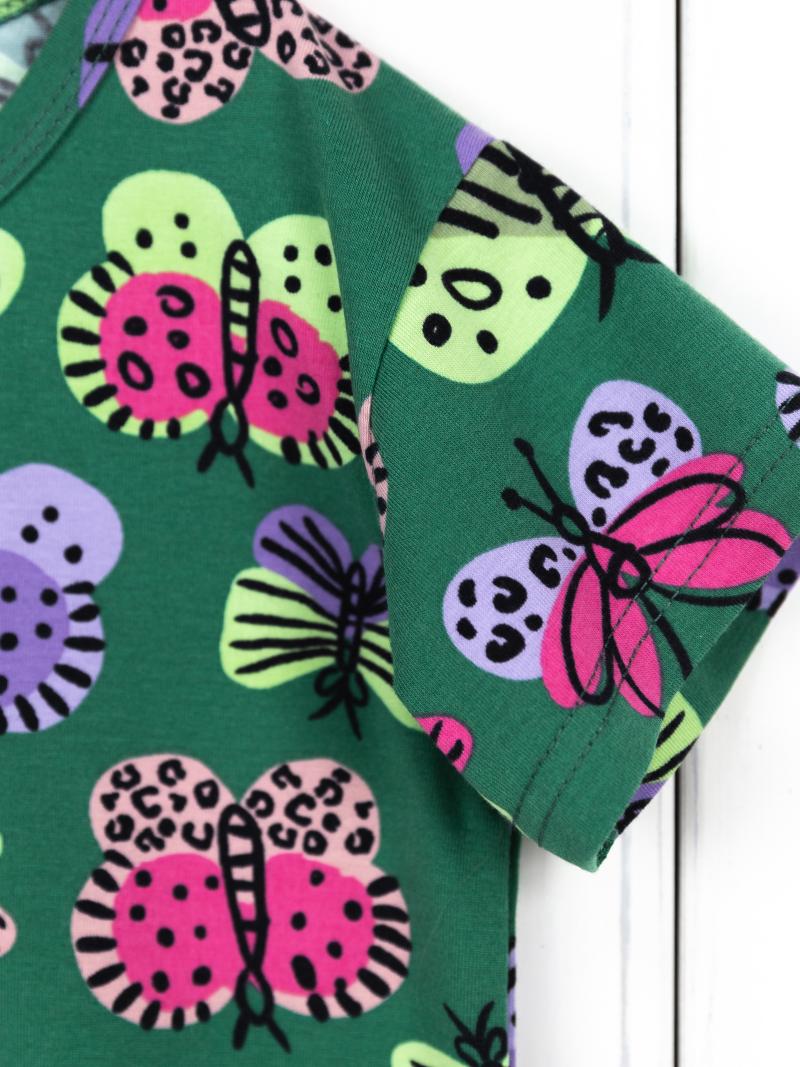 картинка Футболка для девочки Baby Boom Ф139/1-К Бабочки Б111 от магазина детских товаров ALiSa