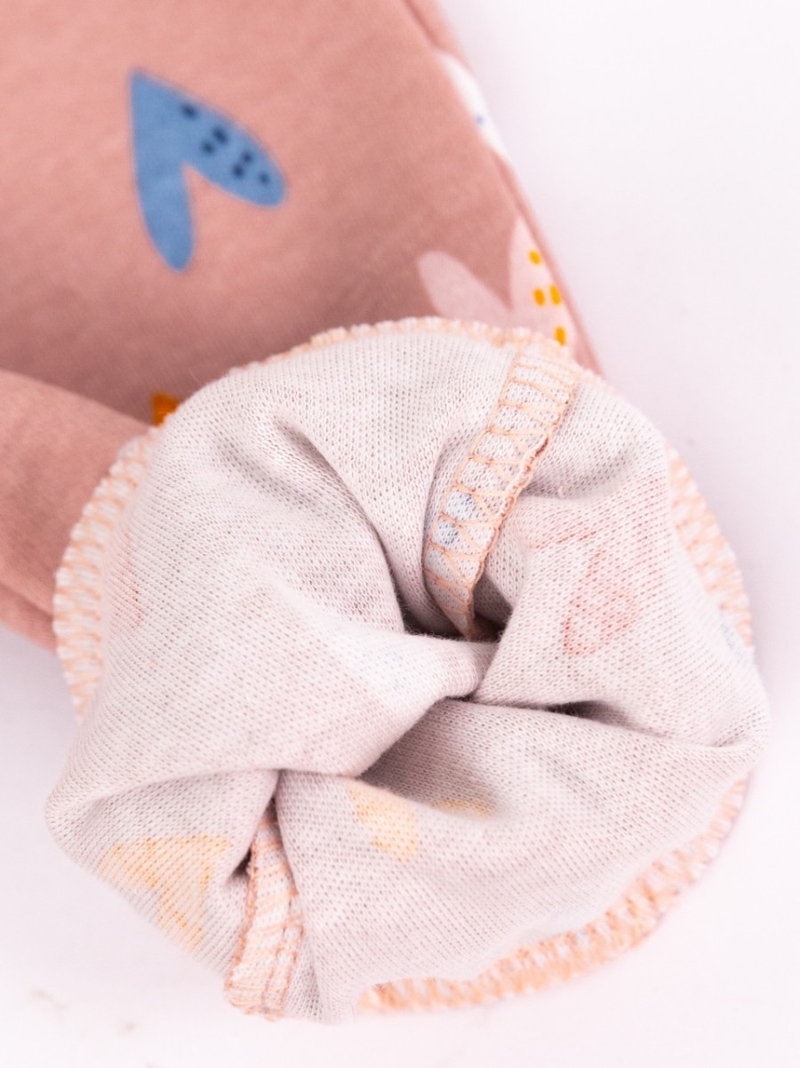 картинка Брюки для девочки Baby Boom П47/66-И Сердечки на бежевом от магазина детских товаров ALiSa