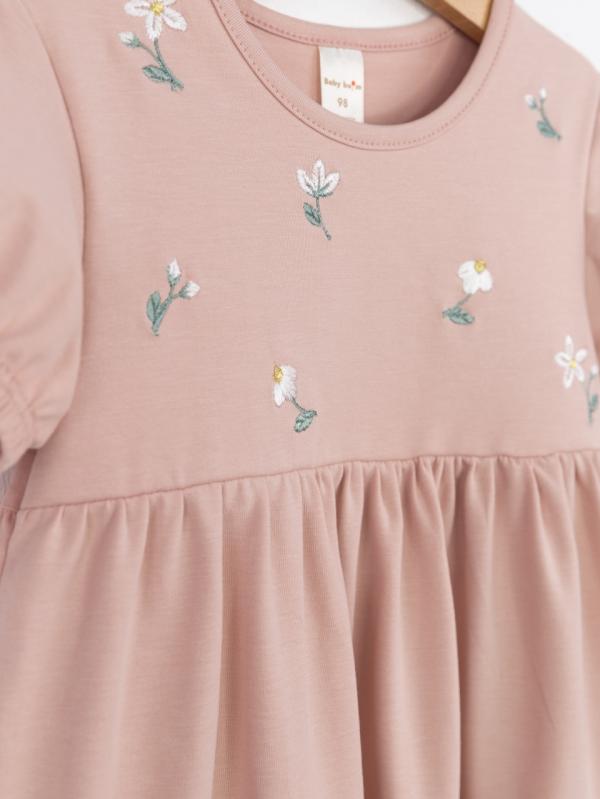 картинка Платье для девочки Baby Boom С266/1-К Бежевая пудра от магазина детских товаров ALiSa