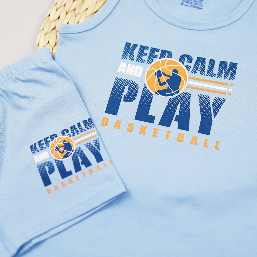 картинка Комплект для мальчика DR 2922-991 Голубой PLAY от магазина детских товаров ALiSa