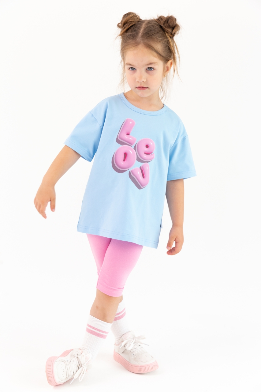 картинка Комплект для девочки Baby Boom КД552/2-К Голубой розовый от магазина детских товаров ALiSa