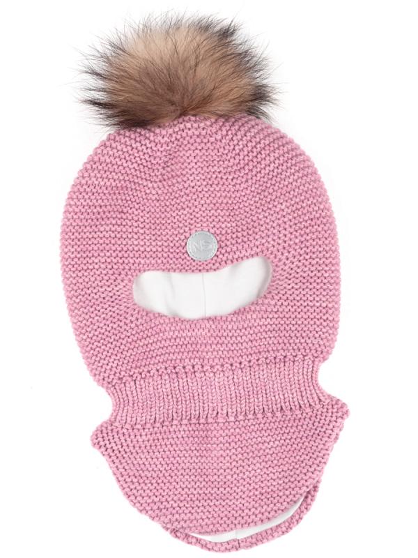 картинка Балаклава утепленная для девочки NIKASTYLE 10з15325 Сухая роза от магазина детских товаров ALiSa