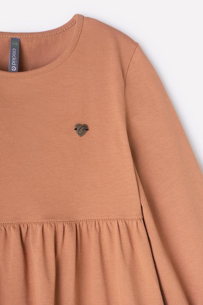 картинка Платье для девочки Crockid КР 5780 светло-коричневый к357 от магазина детских товаров ALiSa
