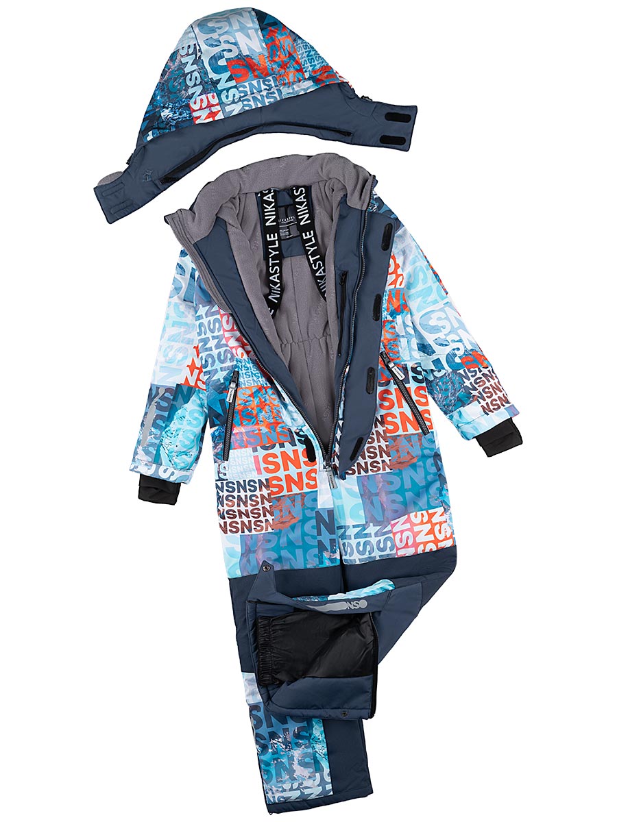картинка Комбинезон зимний для мальчика NIKASTYLE 8з2524 Лед деним от магазина детских товаров ALiSa
