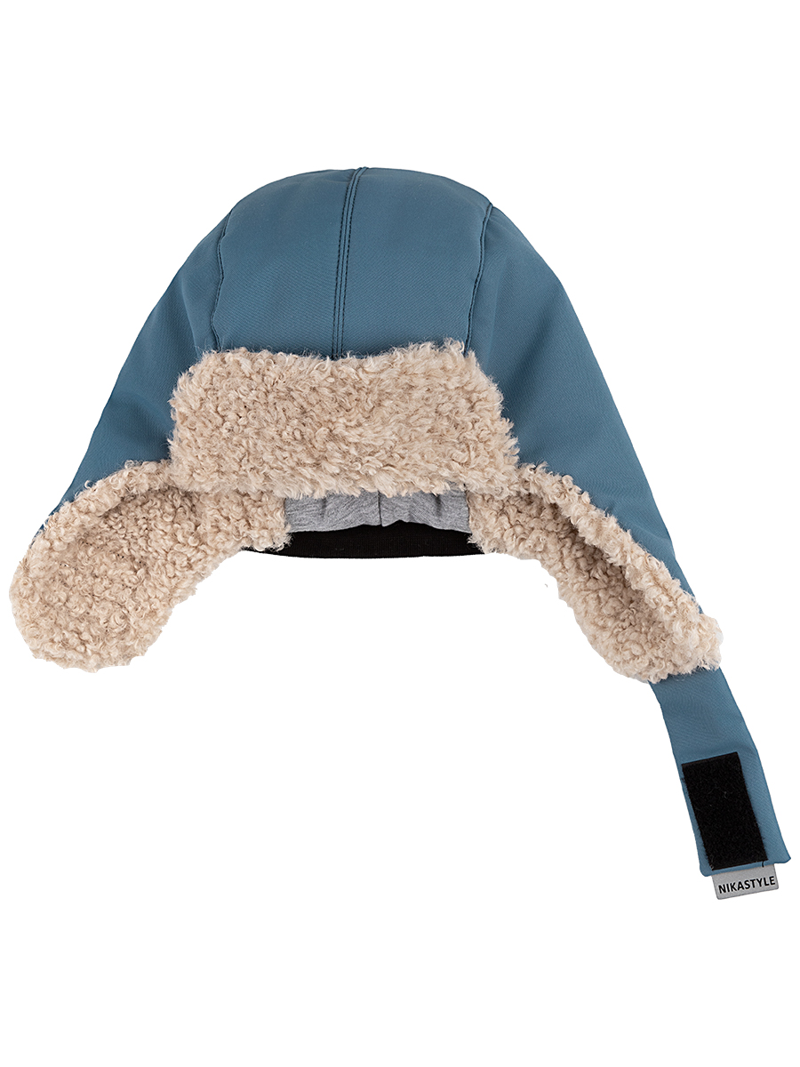 картинка Шапка мембранная утепленная для мальчика NIKASTYLE 11з16324 Туман от магазина детских товаров ALiSa