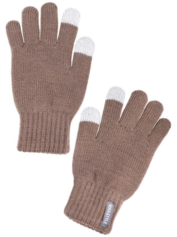 картинка Перчатки для девочки NIKASTYLE NS 15з17224 Кофе от магазина детских товаров ALiSa