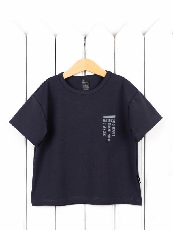 картинка Футболка для мальчика Baby Boom Ф154/1-К Графит Б119 от магазина детских товаров ALiSa