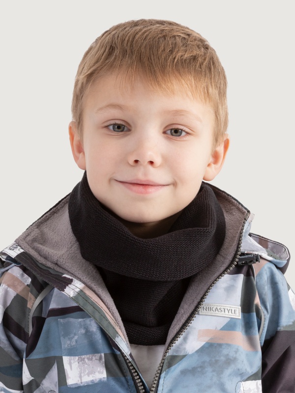 картинка Снуд детский NIKASTYLE 17м11725 Черный от магазина детских товаров ALiSa