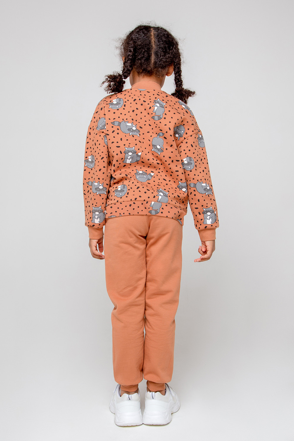 картинка Куртка для девочки Crockid КР 301905 светло-коричневый, еноты к357 от магазина детских товаров ALiSa