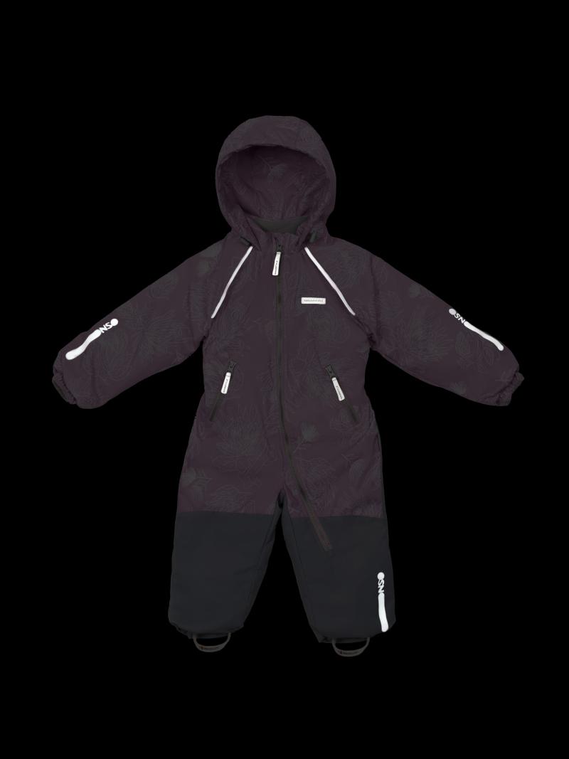 картинка Комбинезон утеплённый для девочки NIKASTYLE 8м1625 Орхидея серый от магазина детских товаров ALiSa