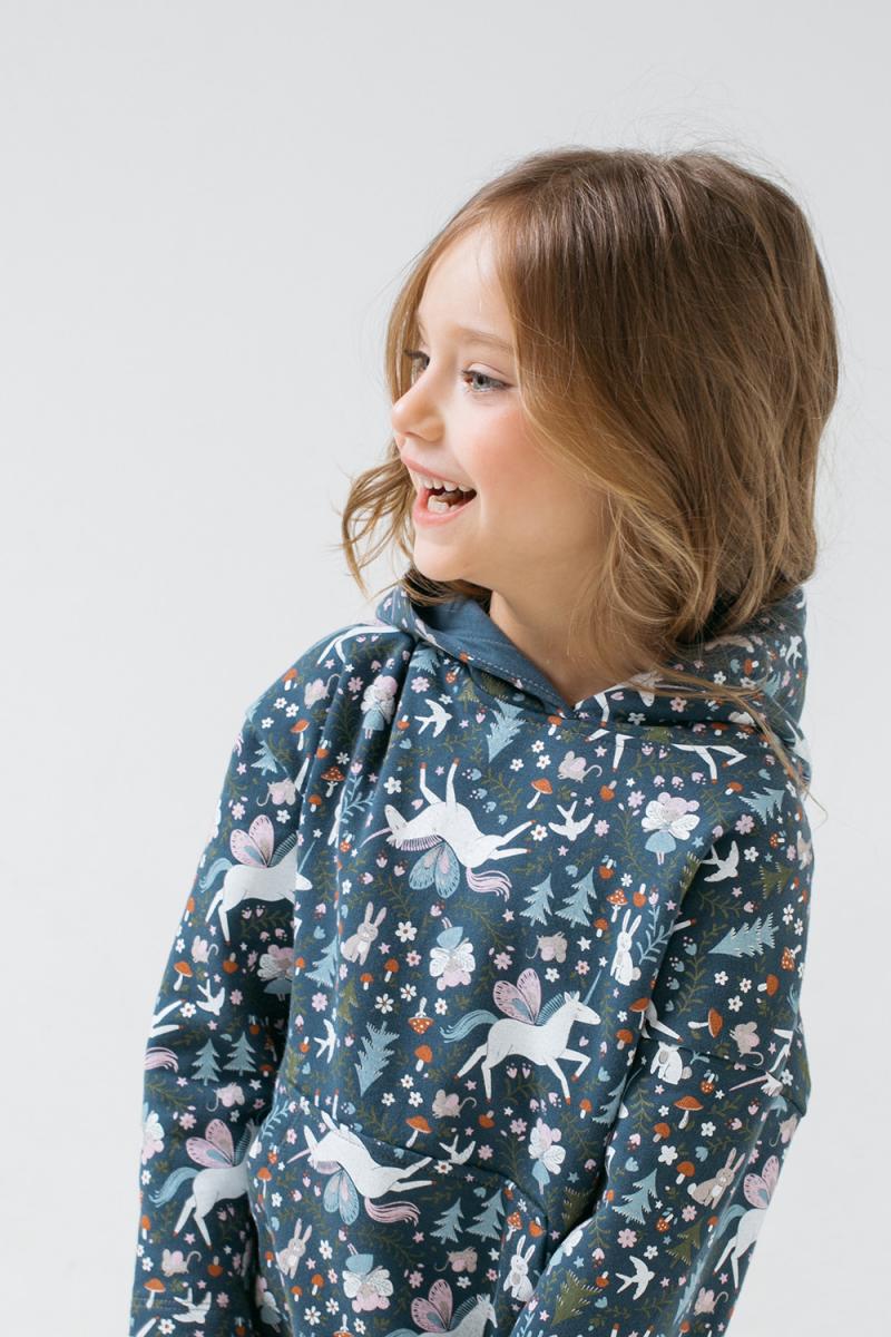 картинка Куртка для девочки Crockid КР 301571 синий, лесная фея к311 от магазина детских товаров ALiSa