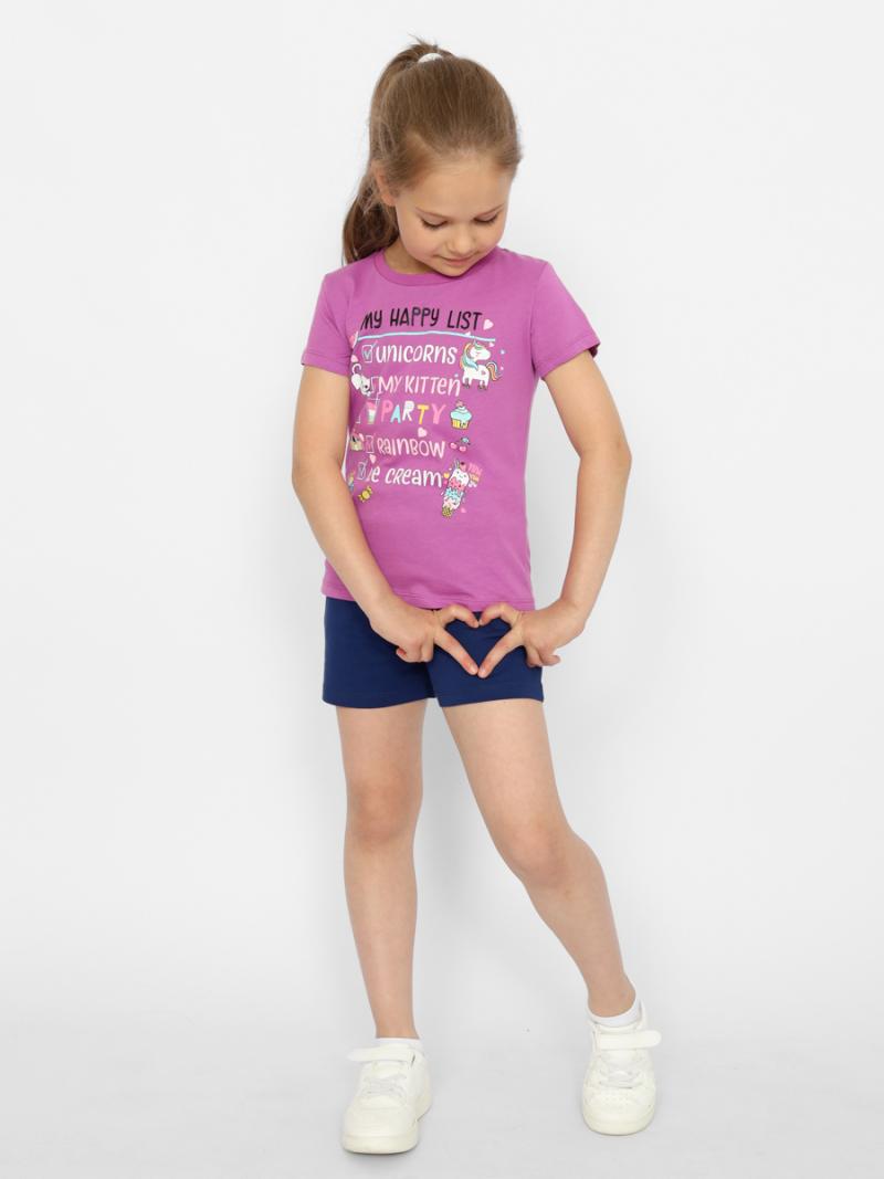 картинка Футболка для девочки Cherubino CWKG 63405-44 Фиолетовый от магазина детских товаров ALiSa