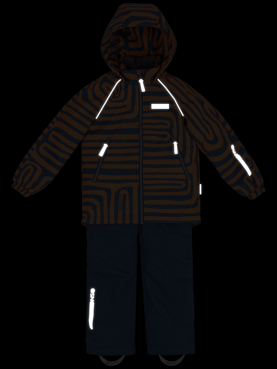 картинка Комплект утепленный для мальчика NIKASTYLE 7м1124 апельсин джинс от магазина детских товаров ALiSa