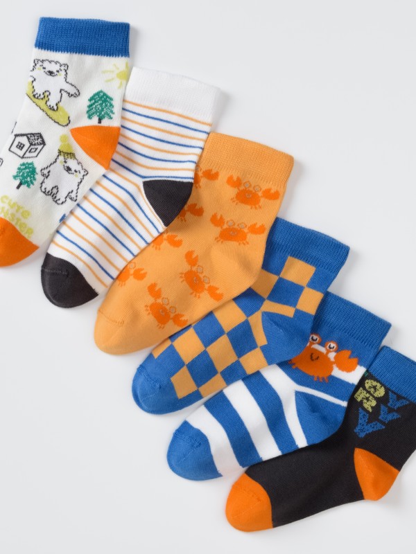 картинка Носки для мальчика Artie 6 пар 6-3m953 Синий от магазина детских товаров ALiSa