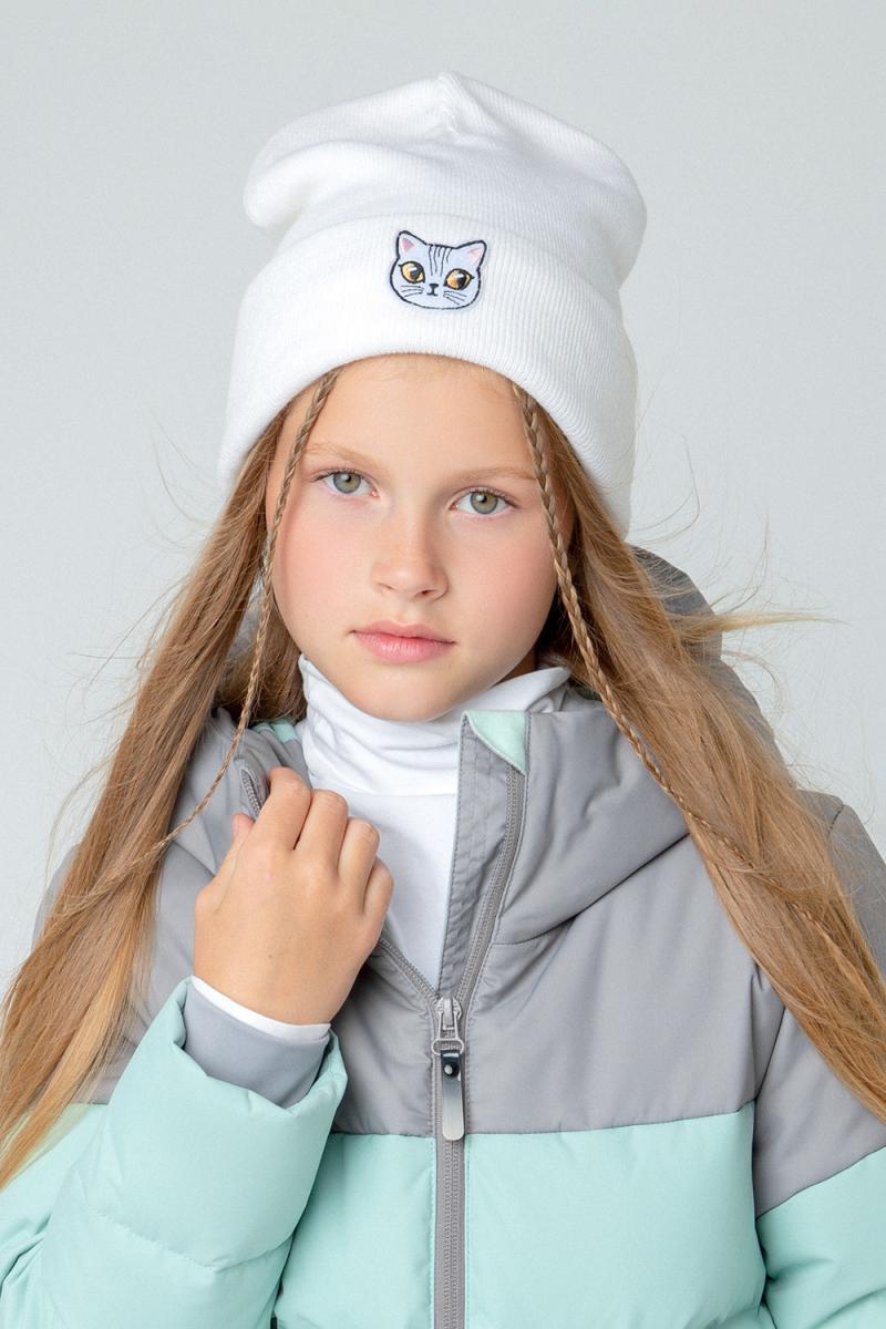 картинка Шапка для девочки Crockid КВ 20301/ш белый от магазина детских товаров ALiSa