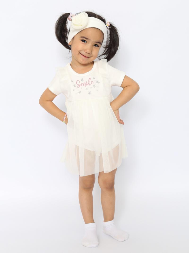 картинка Боди платье для девочки Cherubino CWNG 40063-21 Экрю от магазина детских товаров ALiSa