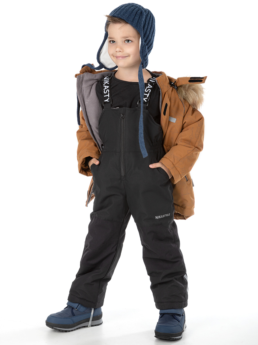 картинка Комплект зимний для мальчика NIKASTYLE 7з0324 Кэмел черный от магазина детских товаров ALiSa
