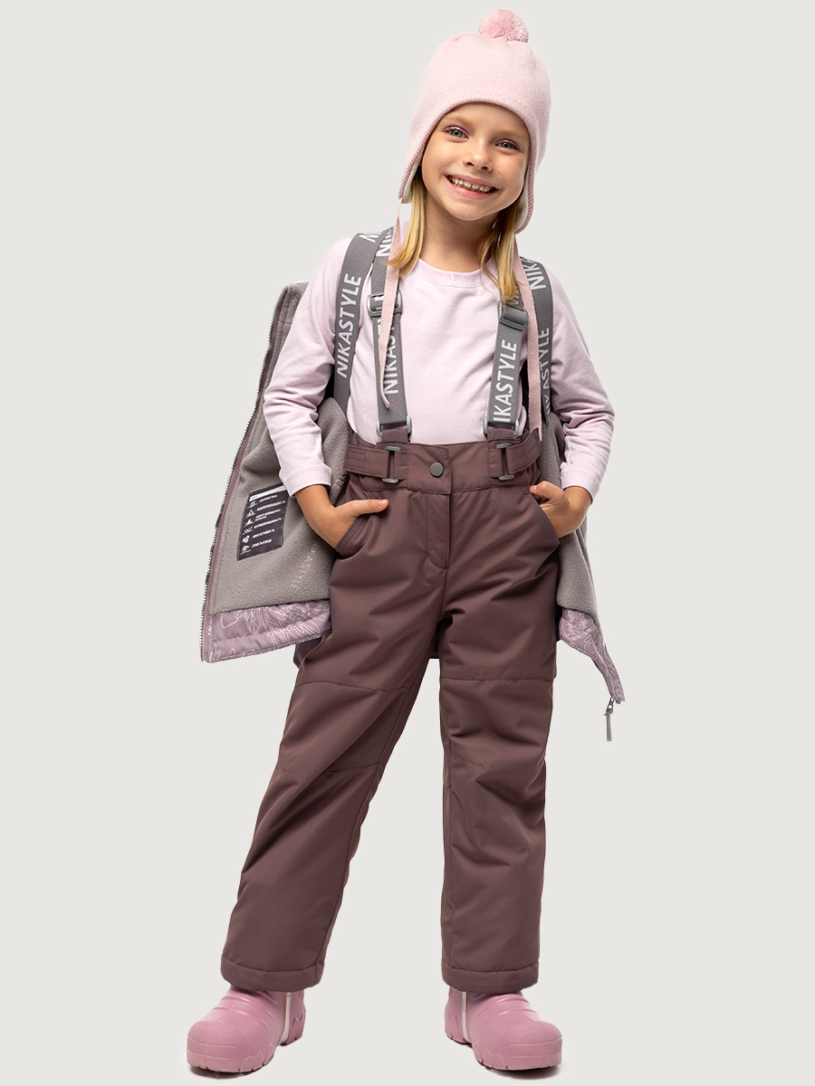 картинка Комплект утеплённый для девочки NIKASTYLE 7м2025 Какао шоколад от магазина детских товаров ALiSa