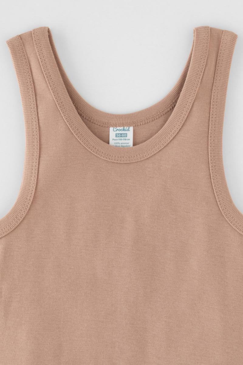картинка Майка для мальчика Crockid К 1182-2 песок бежевый (песок) от магазина детских товаров ALiSa