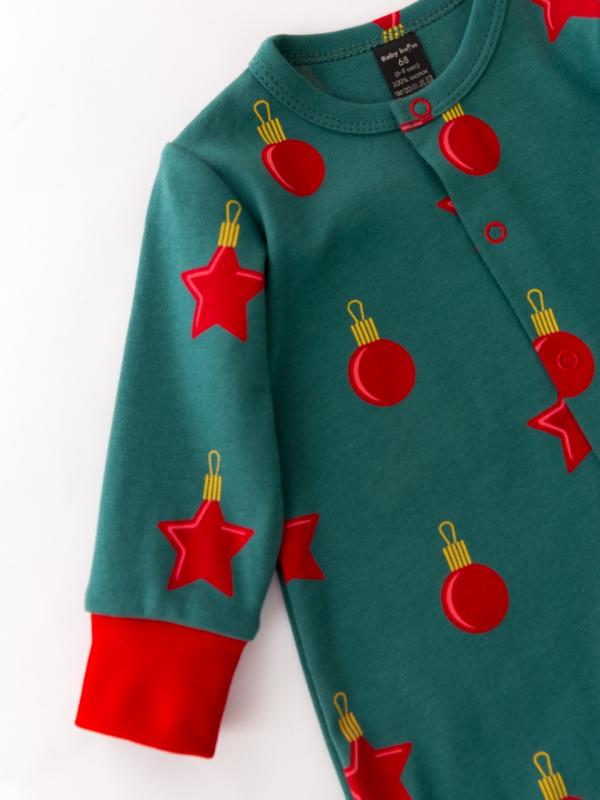 картинка Комбинезон на стопе Baby Boom КД449/1-И Ёлочные игрушки от магазина детских товаров ALiSa