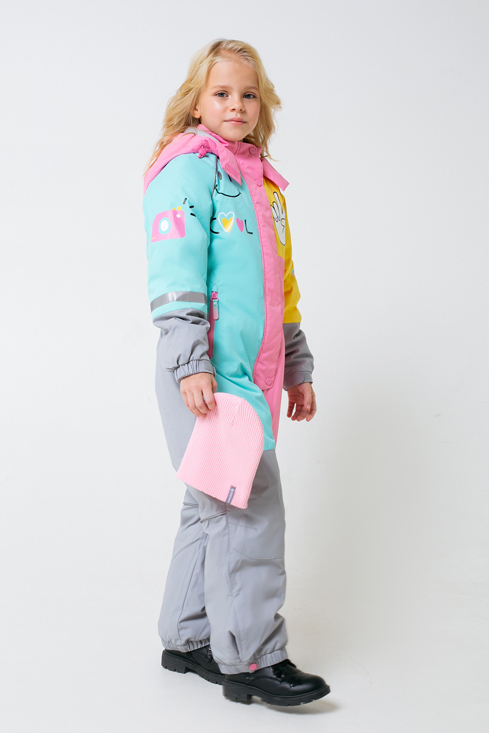 картинка Комбинезон демисезонный утепленный для девочки Crockid ВК 60049/1 ГР от магазина детских товаров ALiSa