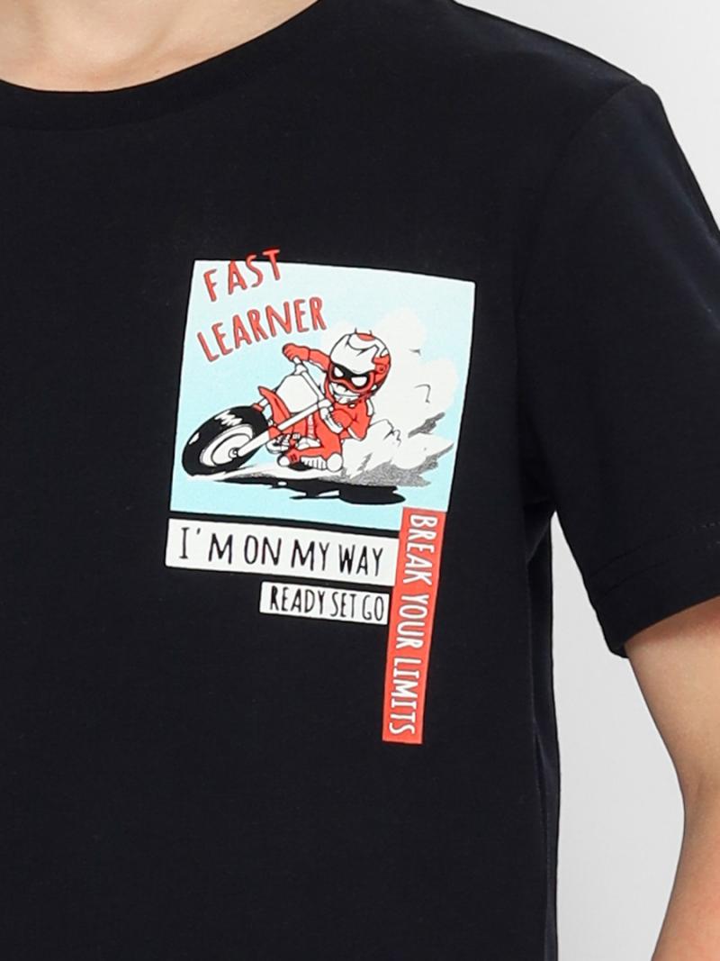 картинка Футболка для мальчика CWKB 63385-22 Черный от магазина детских товаров ALiSa