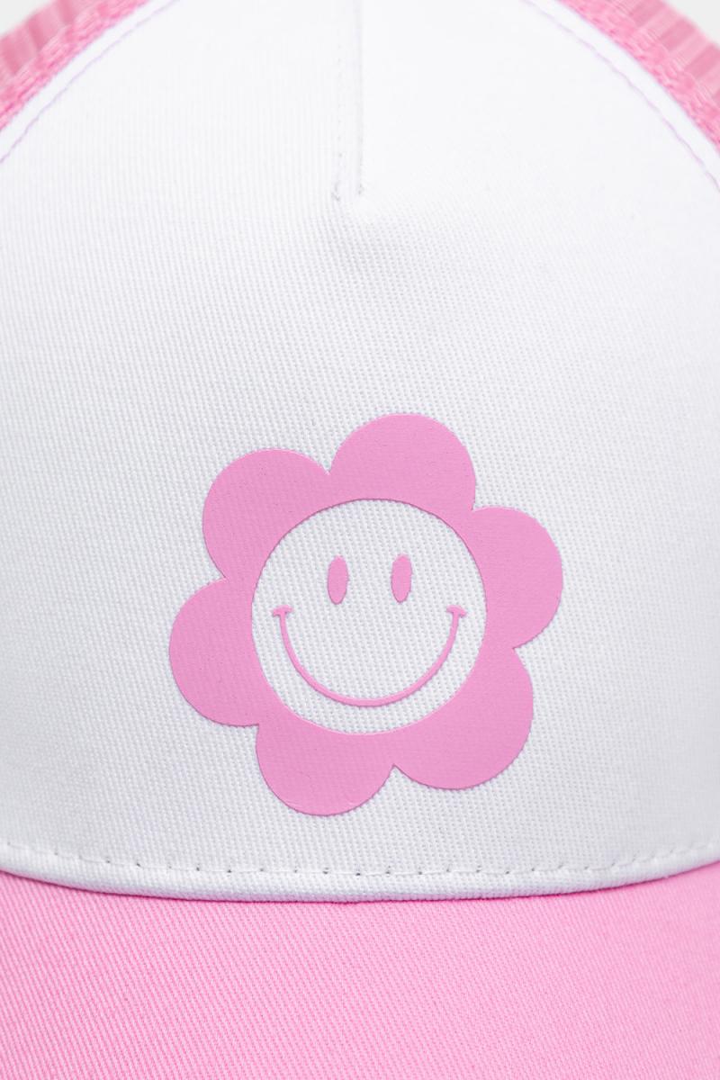 картинка Кепка для девочки Crockid ТК 80085 белый, ярко-розовый от магазина детских товаров ALiSa