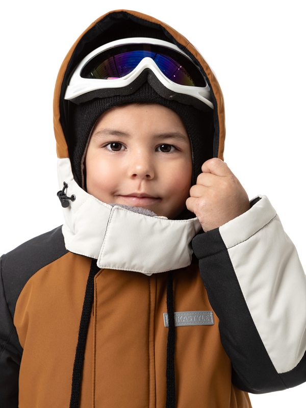 картинка Комплект зимний для мальчика NIKASTYLE 7з7124 Кэмел черный от магазина детских товаров ALiSa