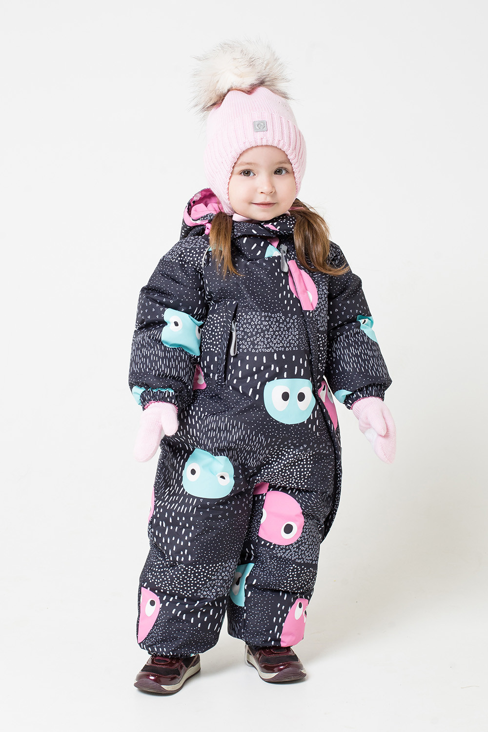 картинка Комбинезон пуховой зимний для девочки Crockid ВК 60021/н/2 УЗ от магазина детских товаров ALiSa