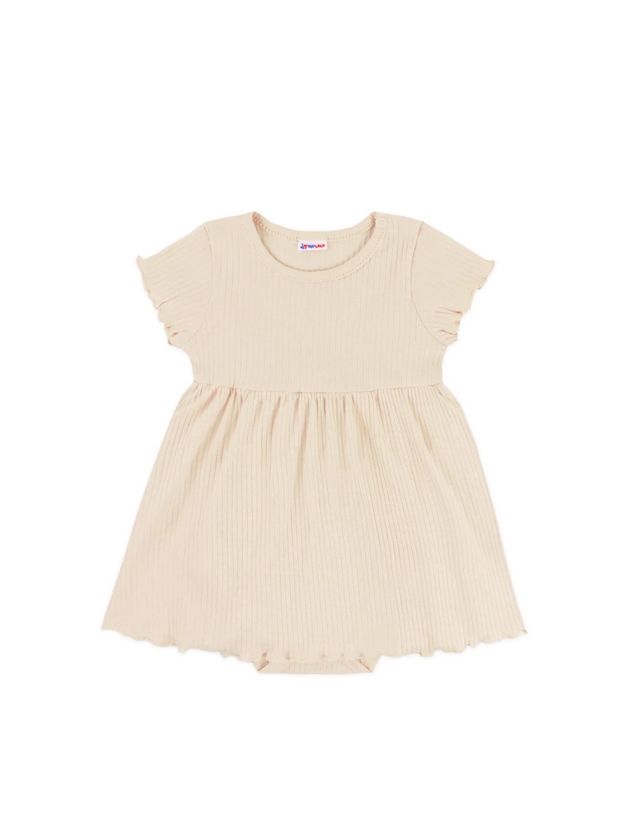 картинка Платье боди для девочки YLA 1816700103 Бежевый от магазина детских товаров ALiSa