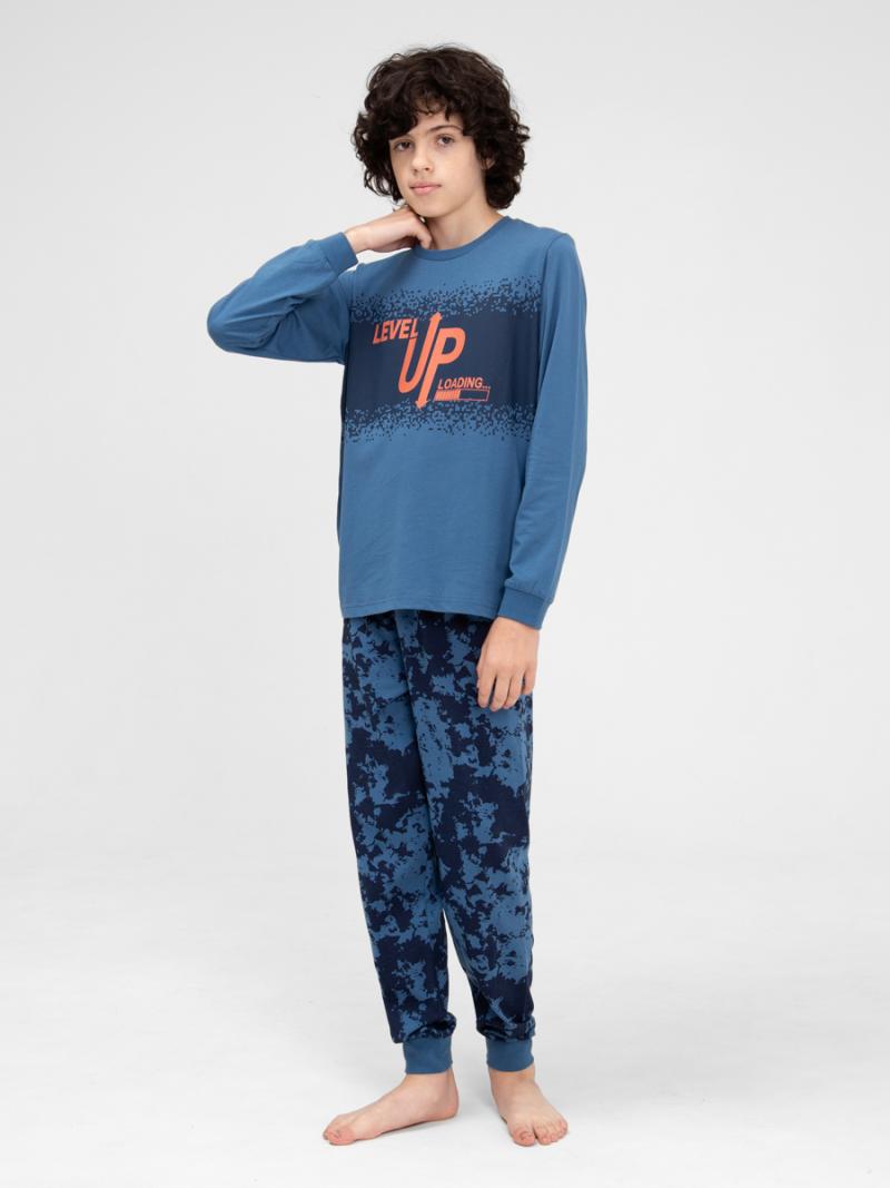 картинка Пижама для мальчика Cherubino CWJB 50142-42 Синий от магазина детских товаров ALiSa