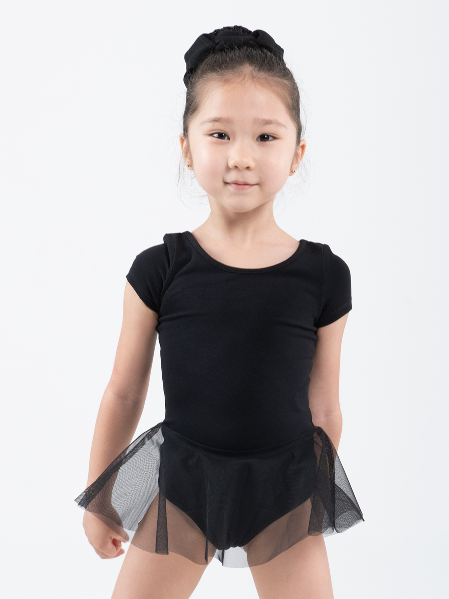 картинка Купальник гимнастический для девочки CAJG 40022-22 Черный от магазина детских товаров ALiSa