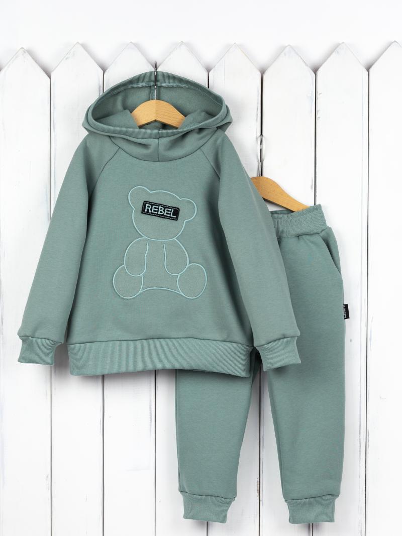 картинка Комплект детский Baby Boom КД493/1-Ф Шалфей мишка от магазина детских товаров ALiSa