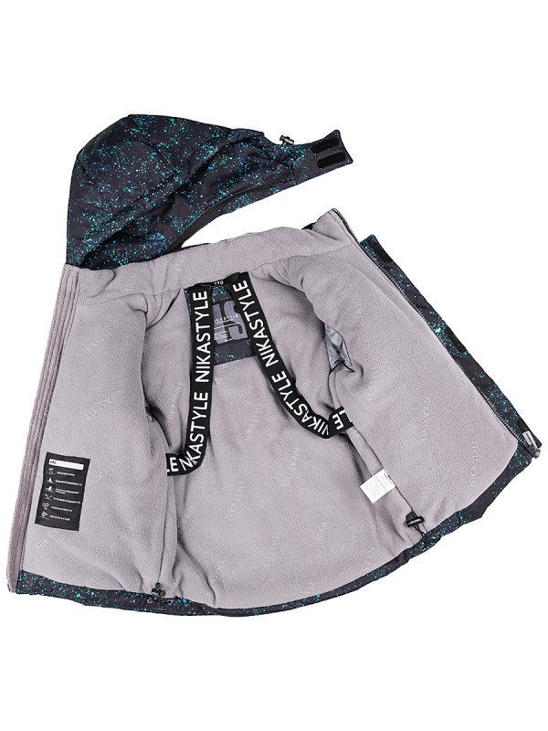 картинка Комплект зимний для мальчика NIKASTYLE 7з5924 Черный бирюза от магазина детских товаров ALiSa