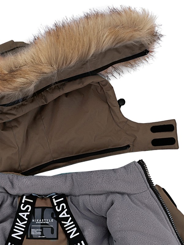 картинка Куртка зимняя для мальчика NIKASTYLE 4з3324 Орех от магазина детских товаров ALiSa