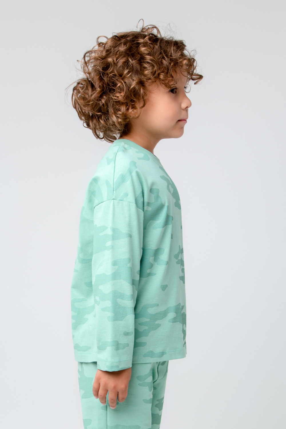 картинка Джемпер для мальчика Crockid КР 301983 мятный зеленый, пиксельный камуфляж к362 от магазина детских товаров ALiSa