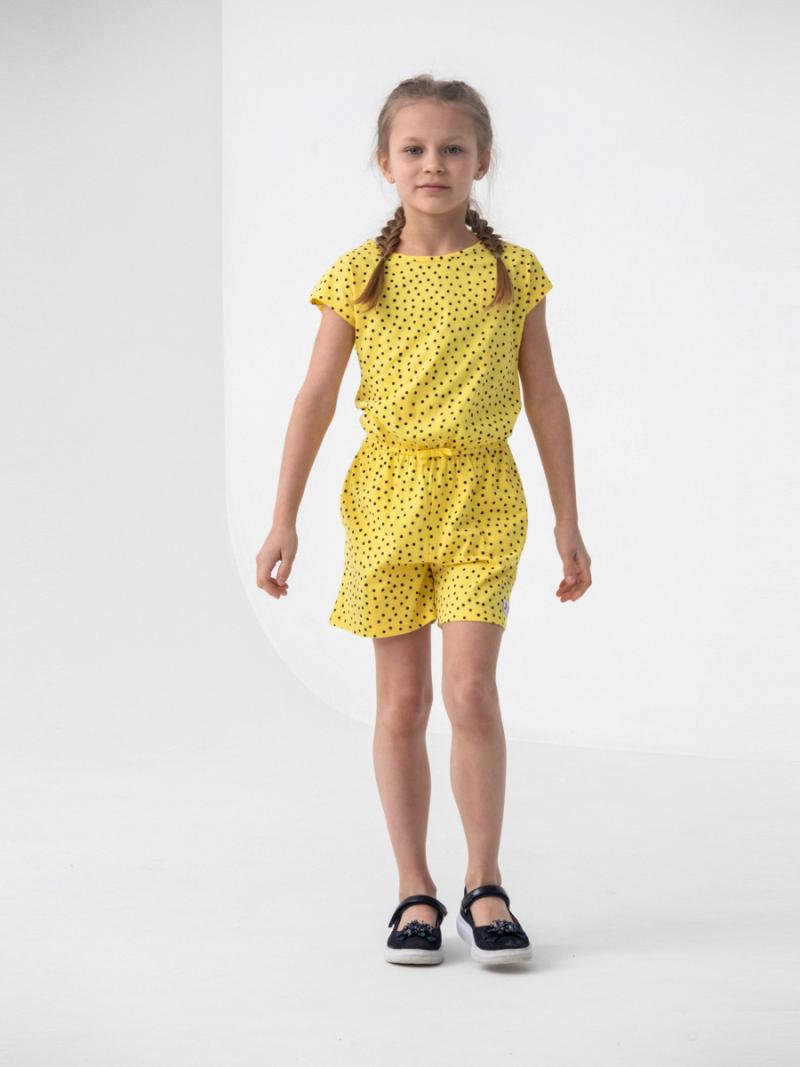 картинка Полукомбинезон для девочки Cherubino CSKG 90095-30-314 Желтый от магазина детских товаров ALiSa