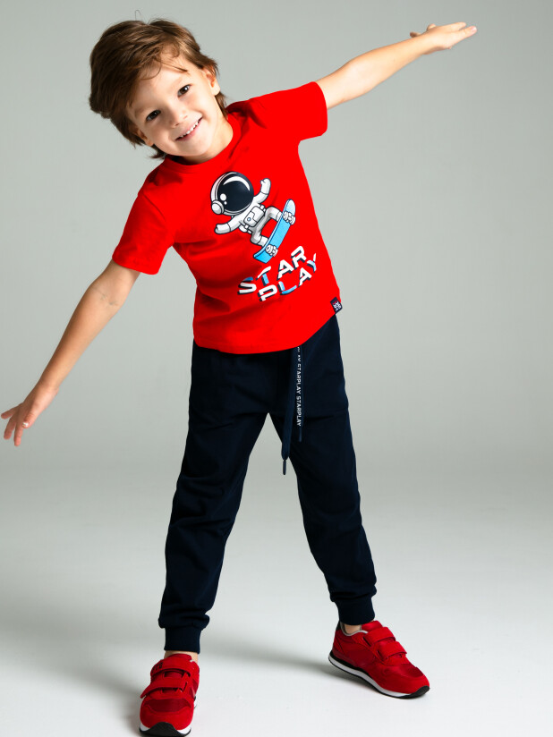 картинка Комплект для мальчика PL 32312028 футболка, брюки п201 от магазина детских товаров ALiSa