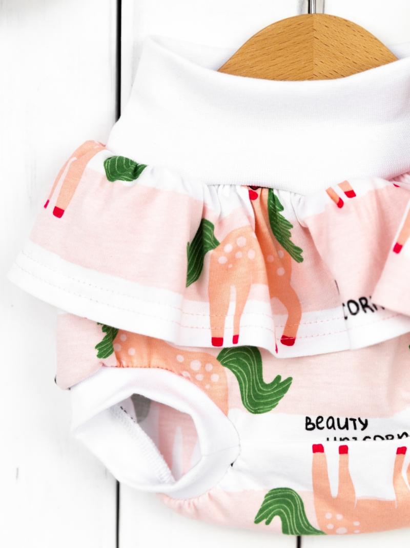 картинка Комплект для девочки Baby Boom КД358/2-К Единороги на полоске я716 от магазина детских товаров ALiSa