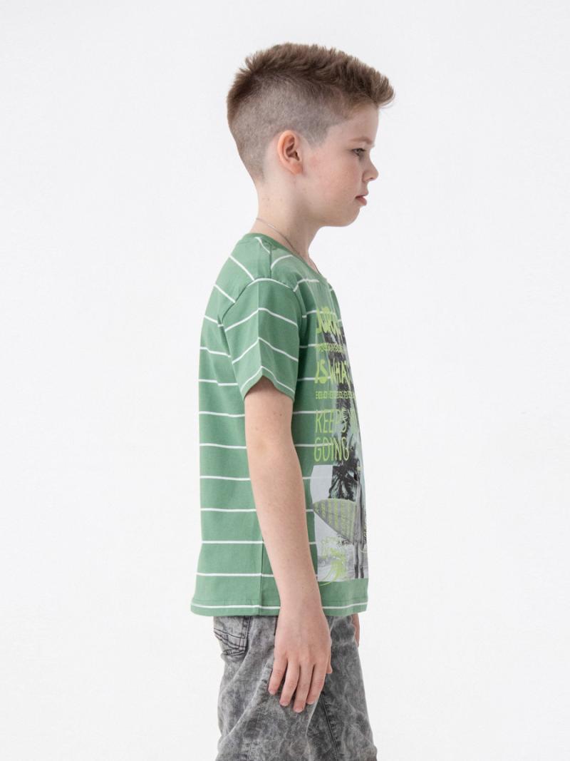 картинка Футболка для мальчика CSJB 63120-37-320 Зеленый от магазина детских товаров ALiSa