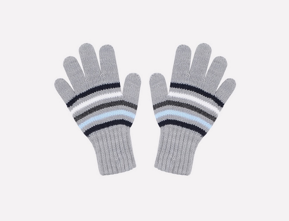 картинка Перчатки для мальчика Crockid К 110 светло-серый меланж от магазина детских товаров ALiSa