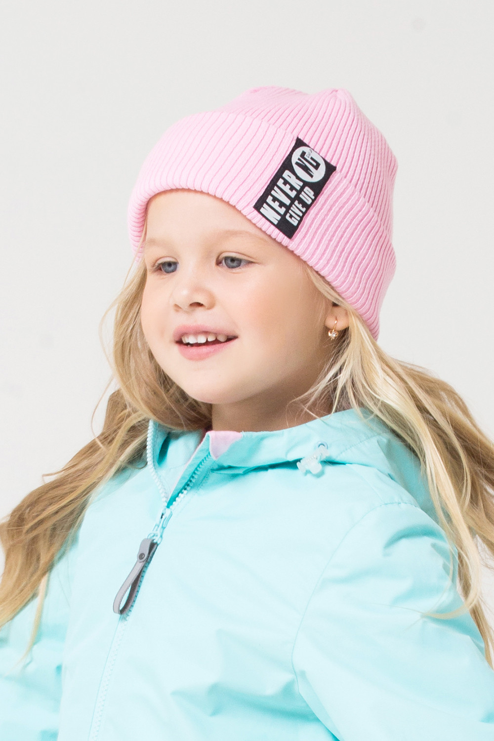 картинка Шапка для девочки Crockid КВ 20131 нежно-розовый от магазина детских товаров ALiSa