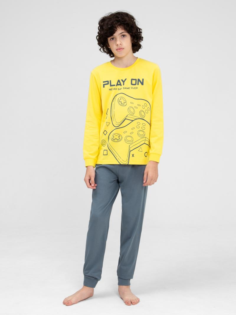 картинка Пижама для мальчика CWJB 50143-30 Желтый от магазина детских товаров ALiSa