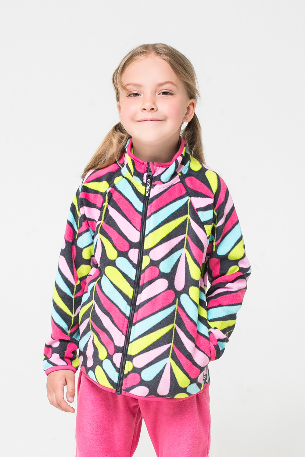 картинка Куртка флисовая для девочки Crockid ФЛ 34011/н/35 от магазина детских товаров ALiSa