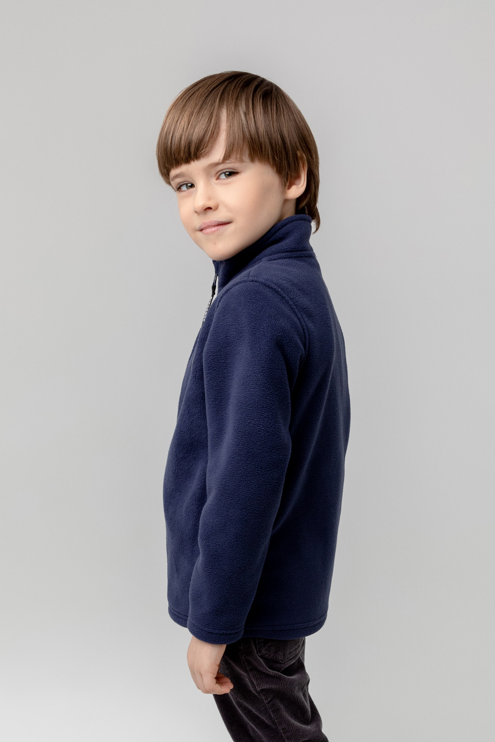 картинка Куртка флисовая для мальчика Crockid ФЛ 34025 глубокий синий от магазина детских товаров ALiSa