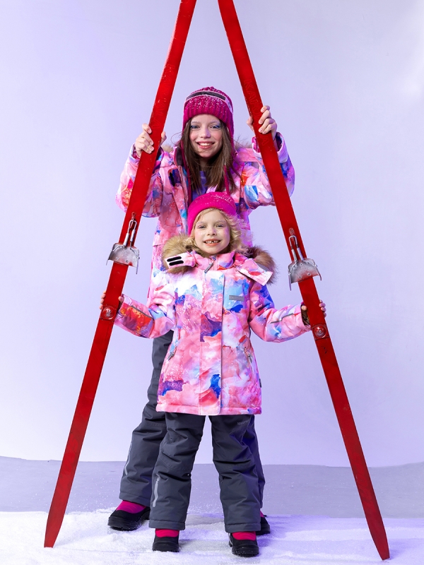 картинка Комплект зимний для девочки NIKASTYLE 7з1224 Розовый серый от магазина детских товаров ALiSa