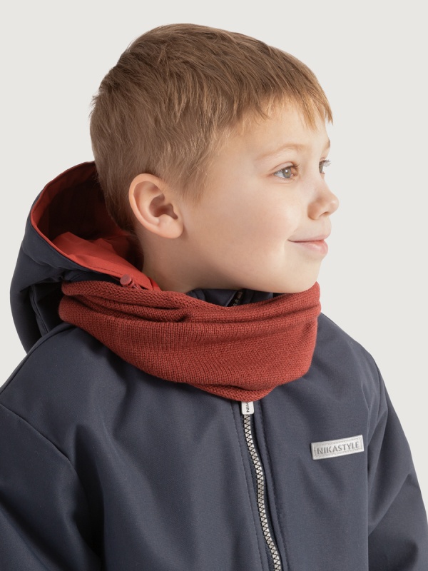 картинка Снуд для мальчика NIKASTYLE 17м11725 Паприка от магазина детских товаров ALiSa