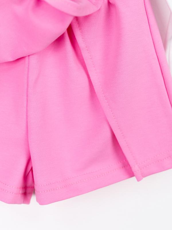 картинка Комплект для девочки Baby Boom КД555/1-К Белый + рзовый от магазина детских товаров ALiSa