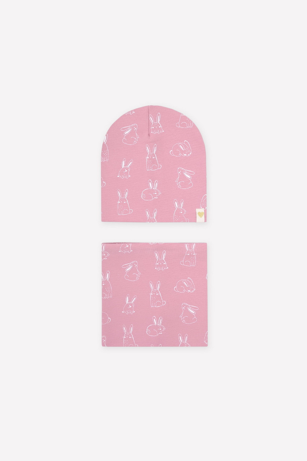картинка Комплект для девочки Crockid К 8125 розовый зефир, зайчики от магазина детских товаров ALiSa